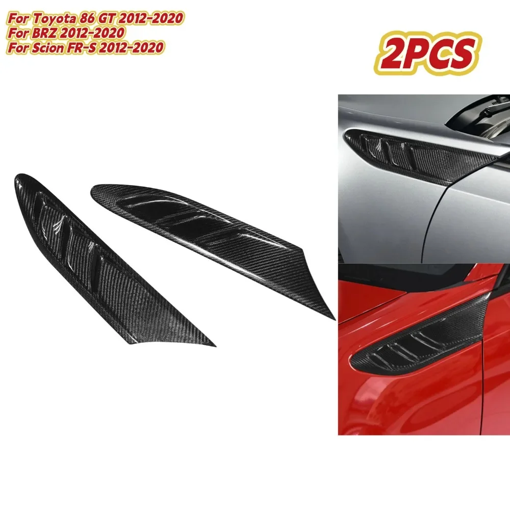 

2pcs Car Stickers DIY Air Vent Gills Design Hood Bonnet Door Decoration For Toyota 86 For GT For BRZ For Scion FR-S