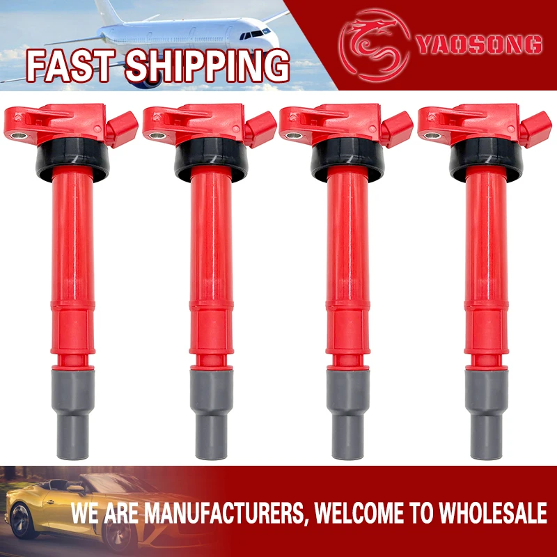 

4Pcs Ignition Coil for 1998-2003 Toyota Nadia SXN10 Vista Ardeo SV50 90919-02235 9091902235