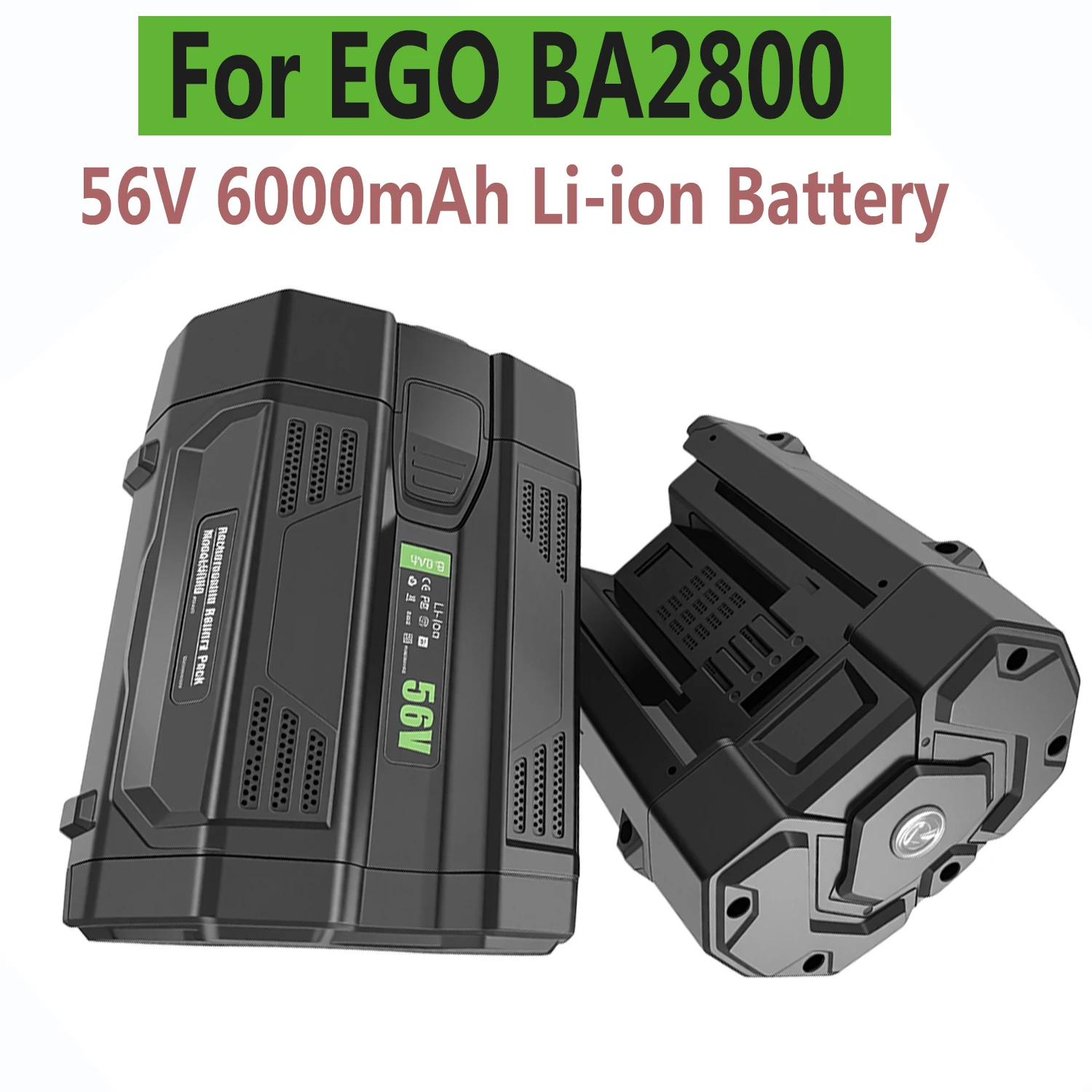 

For 56V EGO tool lithium replacement 6.0Ah Battery fast charging function for BA4200, BA4200T, BA1400, BA1400T, CS1604