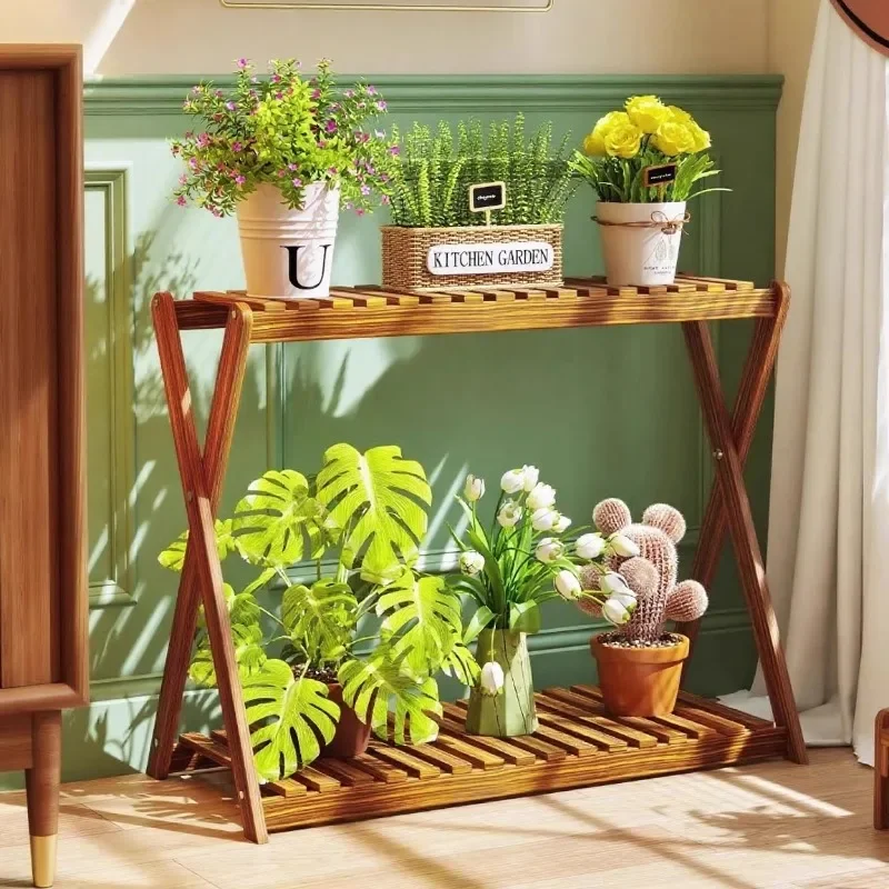 2025 New Style Plant Stand Floor Display Rack Succulent Greenery Living Room Balcony Garden Indoor Plant Rack Flower Stand