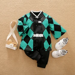 Spring And Autumn Boys And Girls Anime Style Handsome Cotton Comfortable Long Sleeve Baby Bodysuit