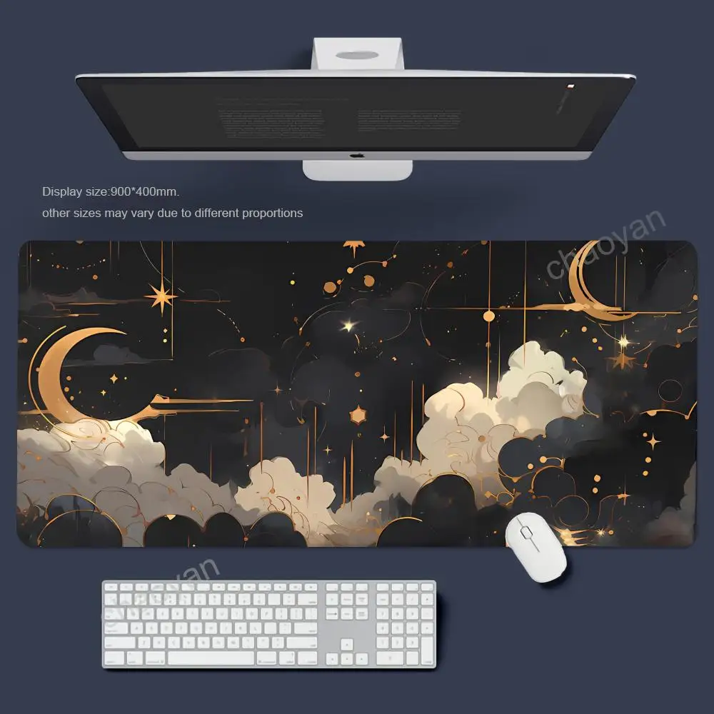 

Black cloud Mouse Pad Gamer Office Accessories Pc Cabinet Games Desk Mat Computer Desks Keyboard Gaming Mats Long Desk Pads