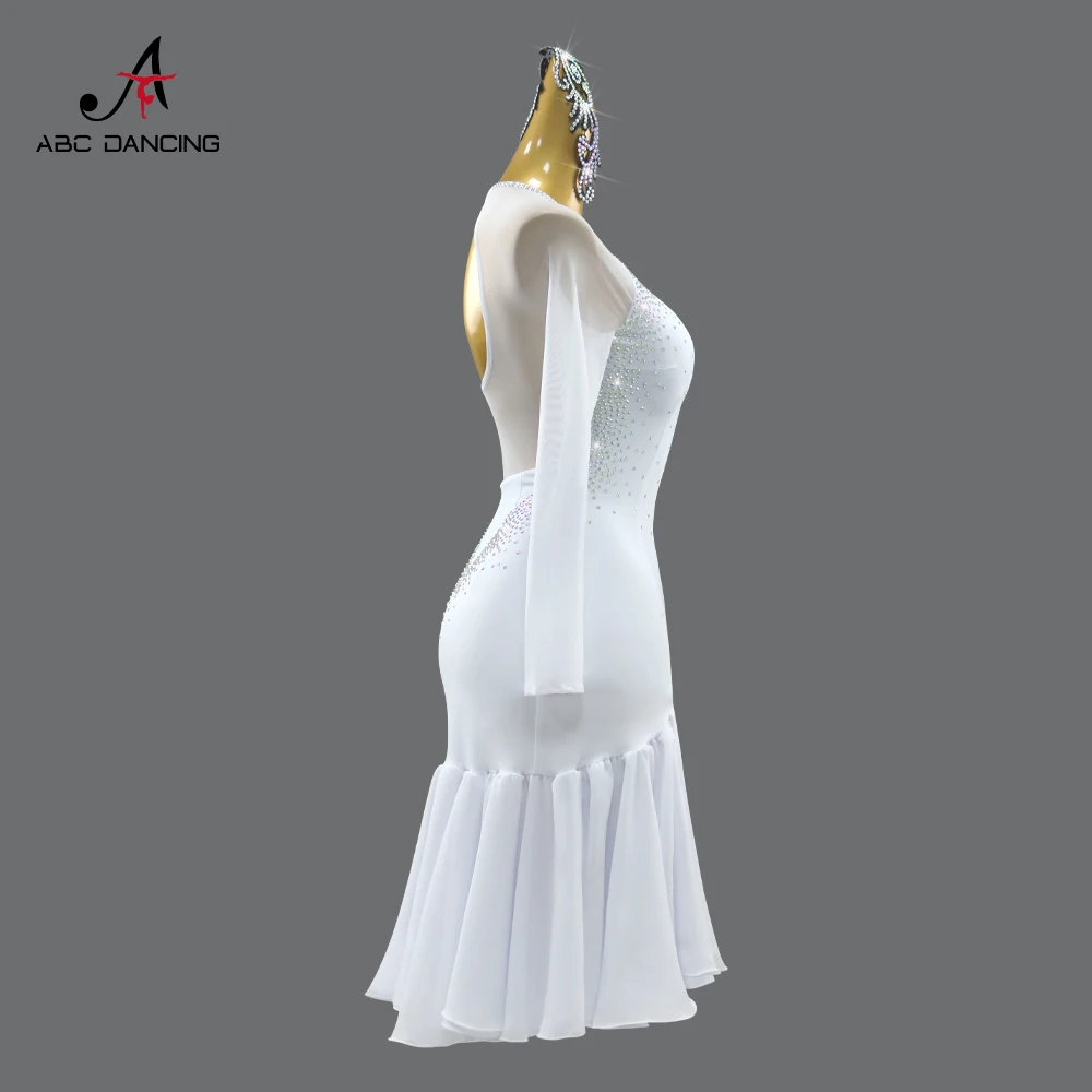 Girls Latin Dance Suit Female Party Dresses Dancewear Womens Stage Clothes Parties Outfit Sexy Sports Costume Samba Evening Prom