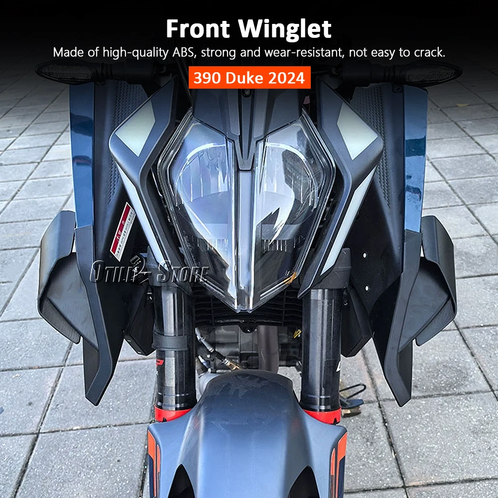 Voor 390 Duke 390 Duke 390 DUKE 2024 Nieuwe Motorfiets Accessoires Zwart Spoiler Wing Aerodynamische Winglet Kit