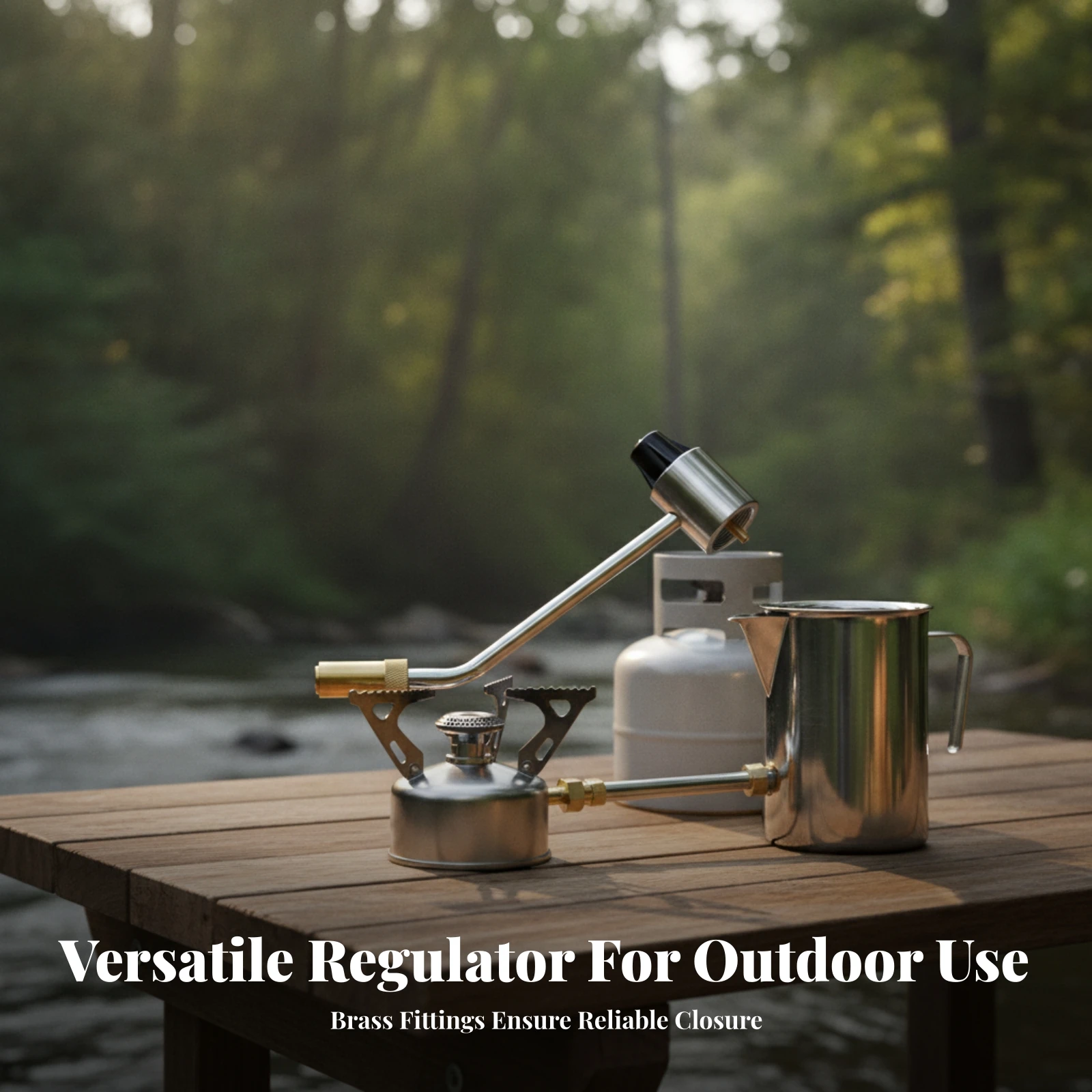 Propane Regulator Adapter Tool Free Gas Pressure-Reducing Adapter Fitting Sleek Long-Lasting for Campers, Outdoor Cooking