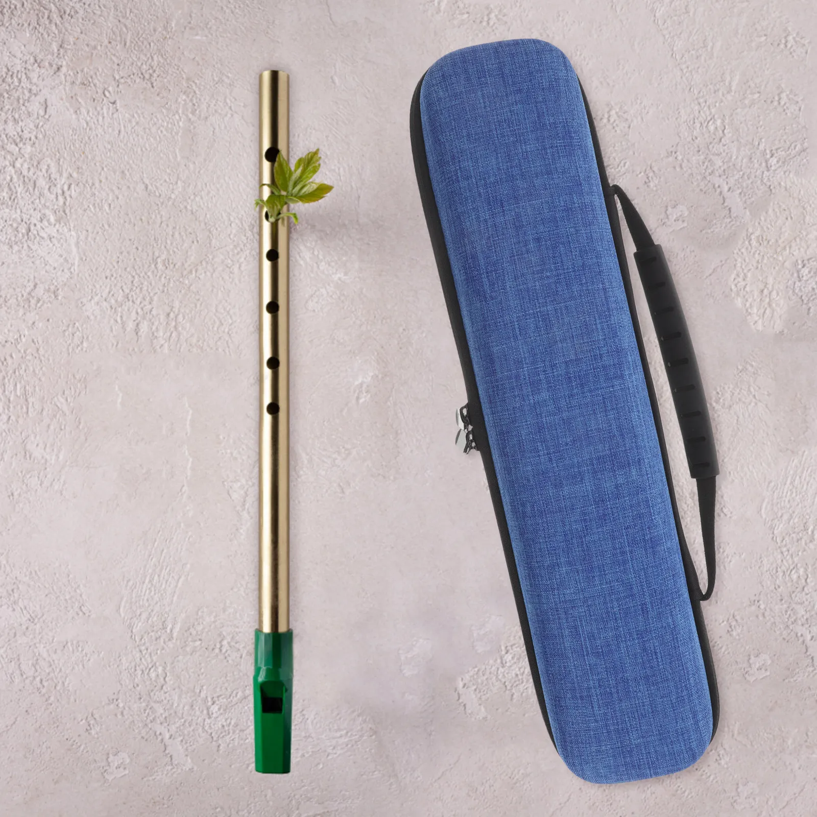 Eva Hard Shell Portable Flute Storage Pouch Soprano Recorder Case Bag Zippered Shockproof Recorder Instrument Holder