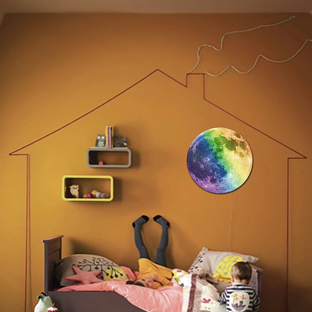 

Luminous Moon Wall Sticker Stickers Full Decal Space Room Decor Decals for