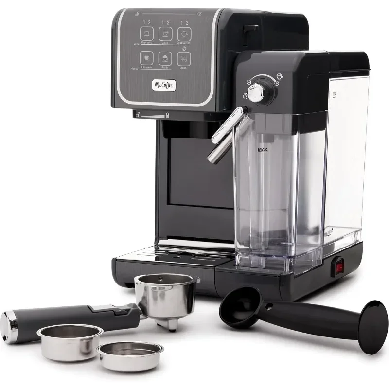 

Mr. Coffee One-Touch CoffeeHouse+ Espresso, Cappuccino, and Latte Maker Home Coffee Machine with 19-Bar Italian Pump