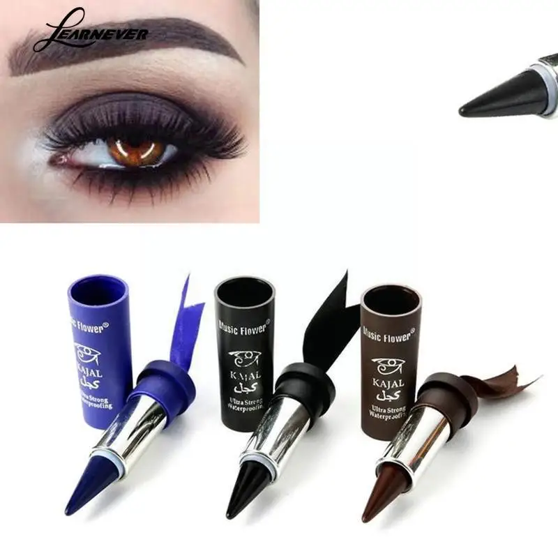 3 Colors Thick Eyeliner Cream Women Smoky Eyes Kajal Bold Eyes Thick Liner Black Eyeliner G9n8