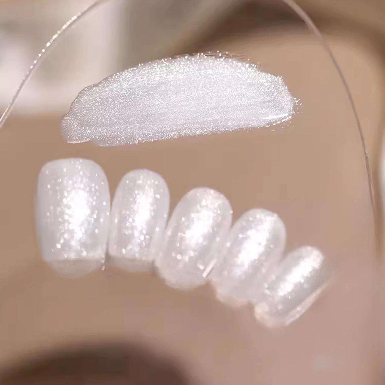 12 مللي الخريف الشتاء ضوء القمر حليب جوز الهند الأبيض هلام طلاء الأظافر أعلى لامعة في الليل مثالية لأظافر عيد الميلاد والهالوين #3