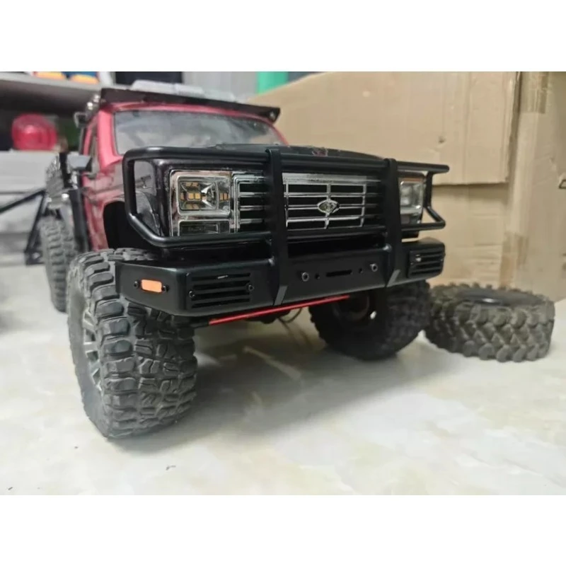 For CROSSRC EMO NT X6 XL3 1/8  Scale RC Crawler Metal Front Bull Bar Bumper , Direct Bolt-On Upgrade Modified Accessory