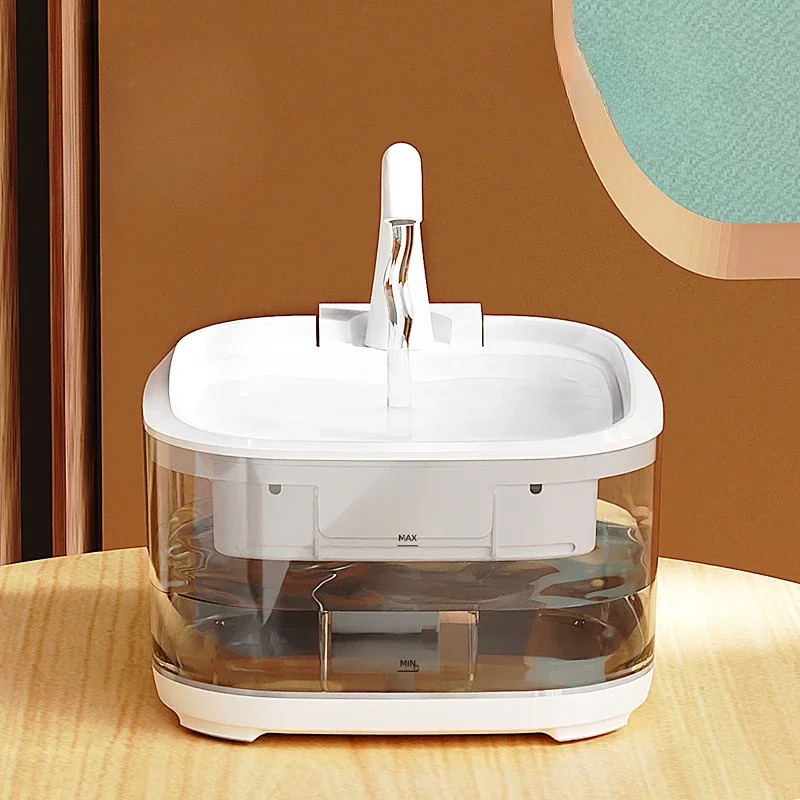 Ultra-Quiet Cat Water Fountain Filter Smart Automatic Pet Dog Water Dispenser&Burnout Prevention Pump Recirculate Filtrin