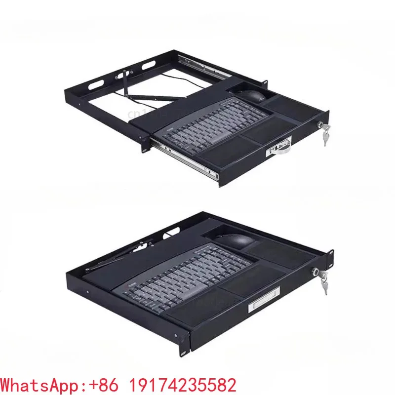 New Style Industrial Keyboard 19-Inch 1U Rack Is Tray Drawer USB Industrial Keyboard