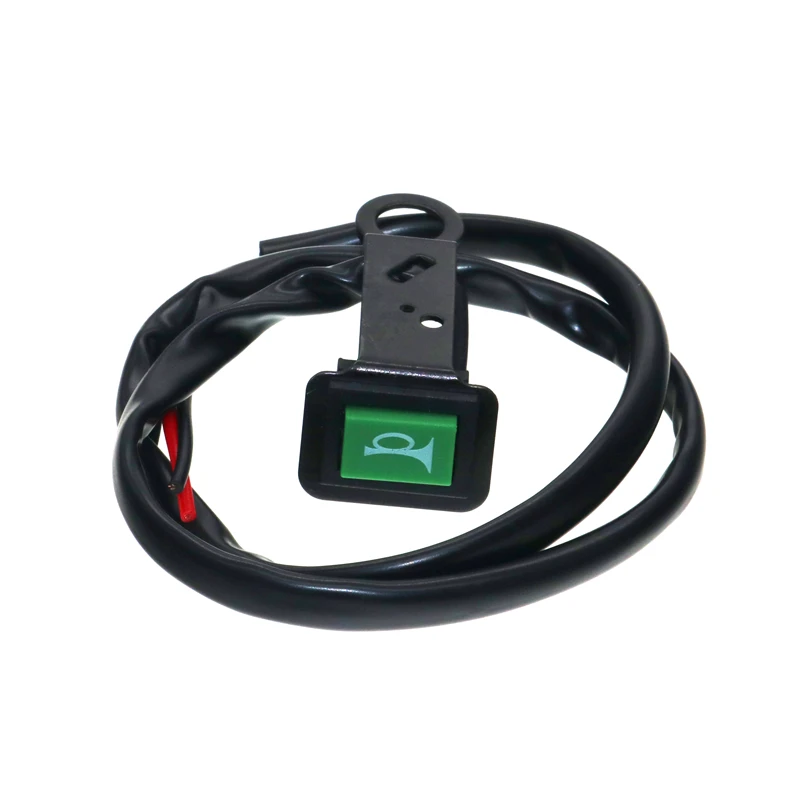 Universal Guidão Refit Horn Switch, Bicicleta Elétrica, Scooter, Dirt Bike, Motocicleta, Botão de Plástico Individual, ATV
