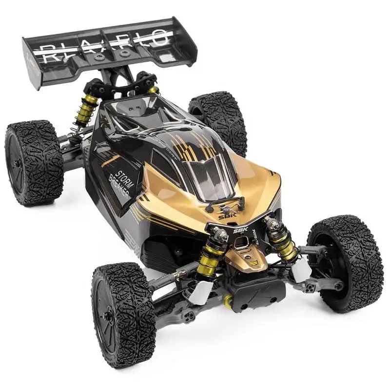 1/10 Brushless Carbon Fiber RC Off Road Buggy, 80km/H 4WD Waterproof Gyro Long Distance Remote Hobby Racing Vehicle RTR view 2