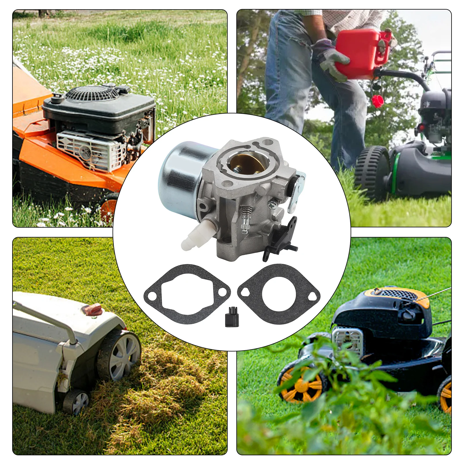 Für Rasenmäher, Kraftstoffflussvergaser, Vergaser, Rasentraktor, Rasenpflege, Wartung, Vergaser für Rasentraktor, Rasenmäher