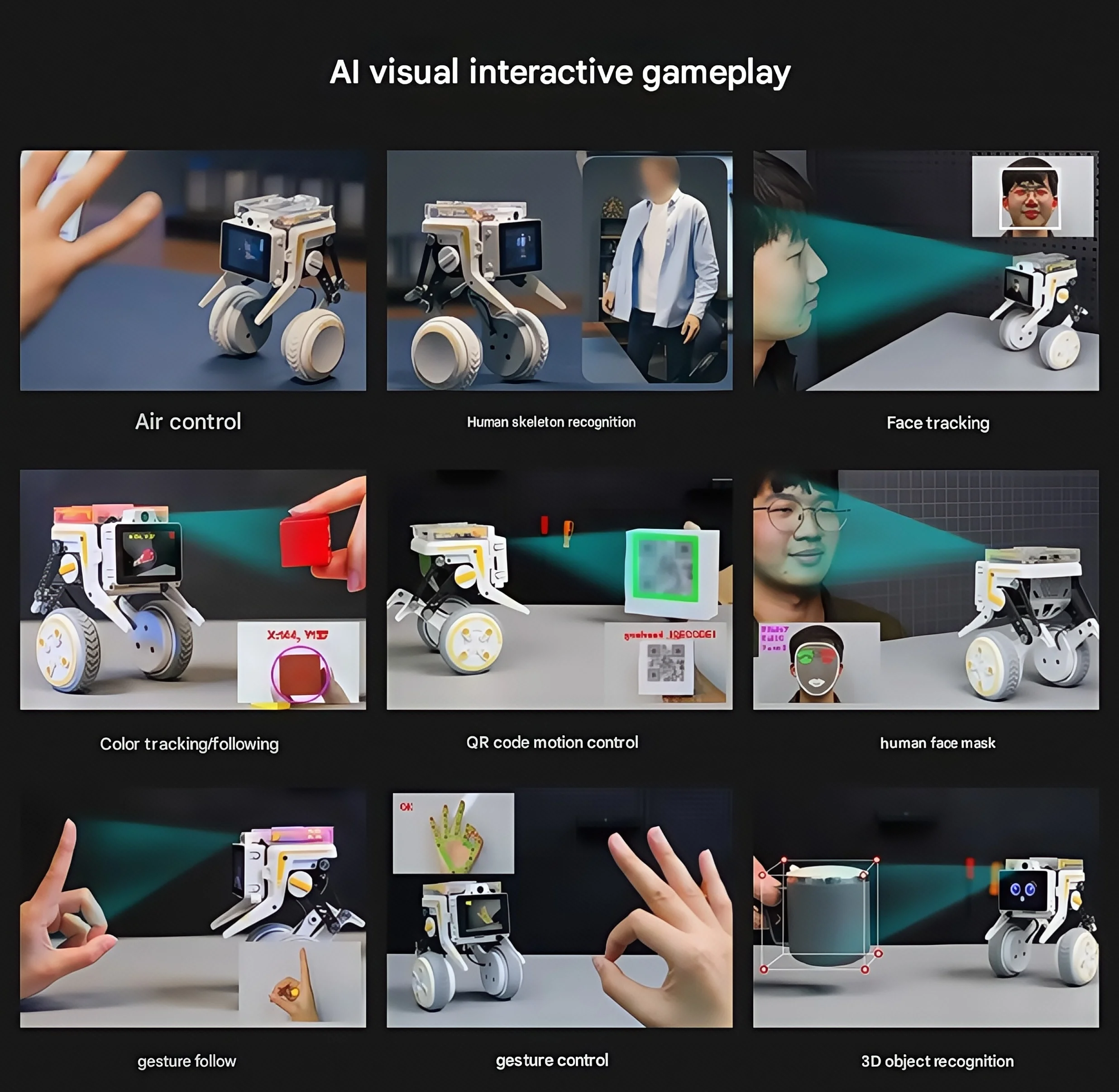 روبوت عجلة القدم AI التعرف البصري بعجلتين سيارة التوازن الذاتي بيونيك الميكانيكية الكلب بيثونون التوت بي CM4