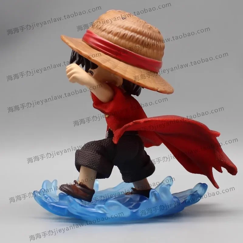 อะนิเมะOne PieceตัวเลขลิงD Luffyตัวเลขการกระทํารุ่นQยิ้มLuffyหมวกฟางรูปปั้น15Cm PVCคอลเลกชันรุ่นของเล่น