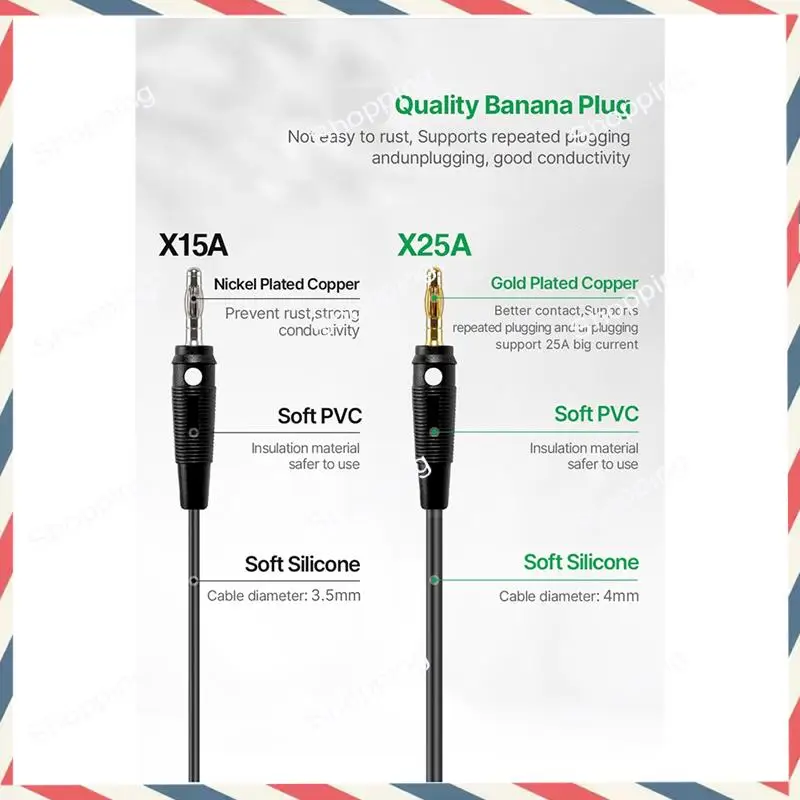 

M20K New Banana Plug To Alligator Clip Test Cable And Nicro Communication Cable For RD6006 RD6012 RD6024 Output