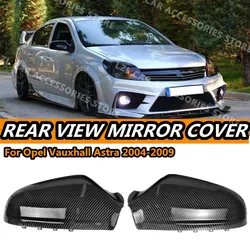 Carbon Fiber Style Car Wing Mirror Cover Rearview Mirror Caps For Opel Vauxhall Astra H MK5 2004-2009 Car Accessories