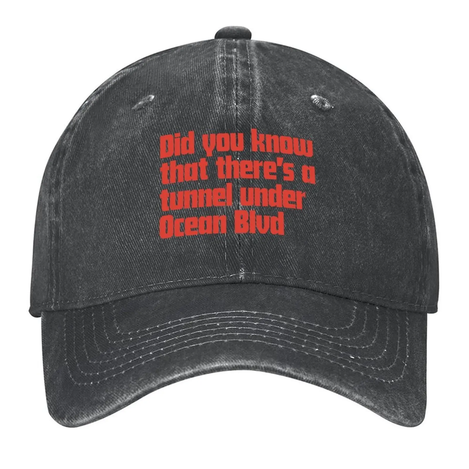 

Did you know that there’s a tunnel under Ocean Blvd - Lana Del Rey Baseball Cap Vintage hard hat Mens Women's