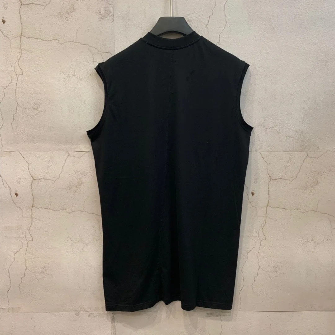 R0 Sleeveless Vest 21SS Crew Neck Tank Vest Loose Casual Top Tee Summer Shoulder Sports OS Bottomed Top for Men and Women