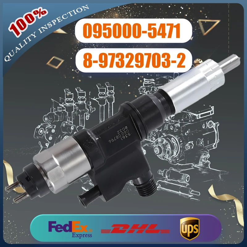 

Diesel Common Rail Fuel Injector 095000-5471 8-98151837-0 for Isuzu NPR NPR-HD 2001-07 4HK1 Tier 3 Common-Rail 5.2L Engine