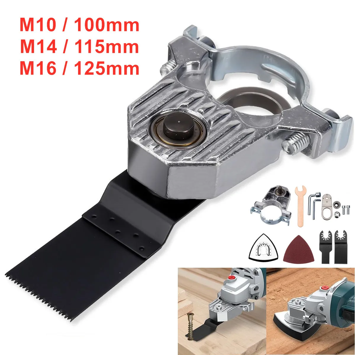 

M10/M14 HCS Oscillating Tool Adapter Oscillating Saw Blade Accessories Grinder Renovator Trimmer blades Wood Cutting