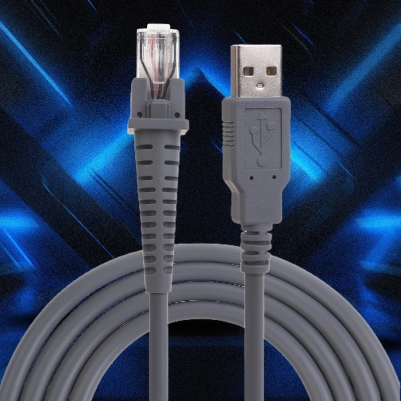 Replacement Data Cable High Speed USB Cable Universal Scanner Cable 2m/7FT fit for GD4130 QD2100 GBT4100 Scanners