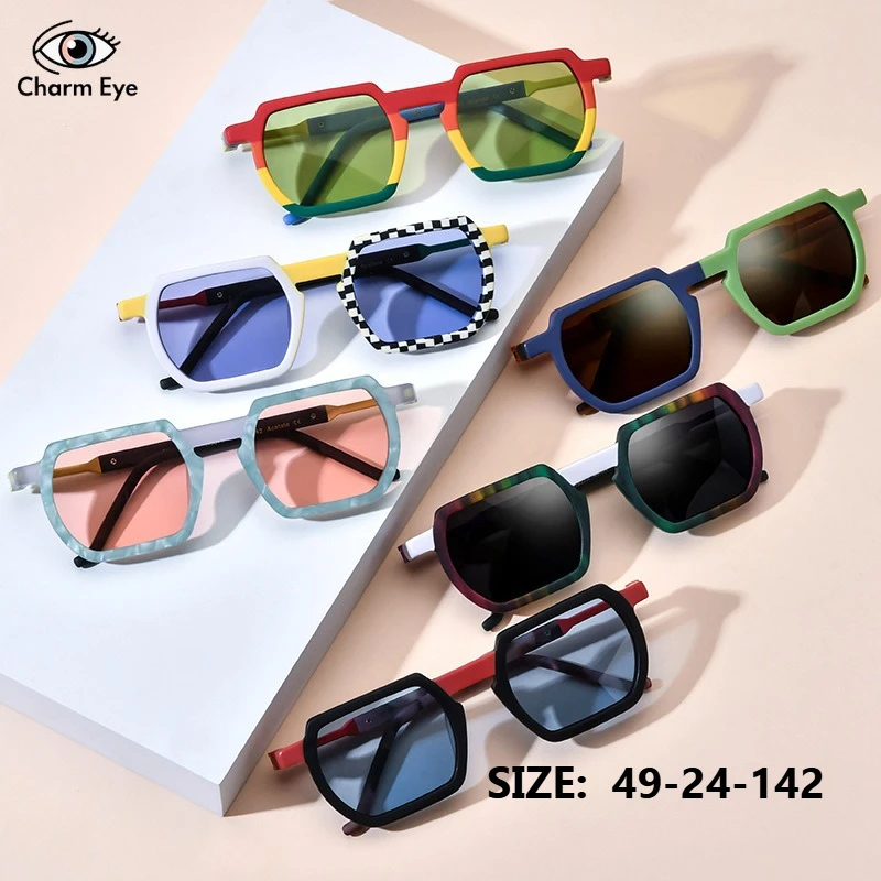 

New Color Acetate Square Sunglasses for Men and Women Trendy Fashion Personalized Outdoor Travel Driving Polarized Sun Glasses
