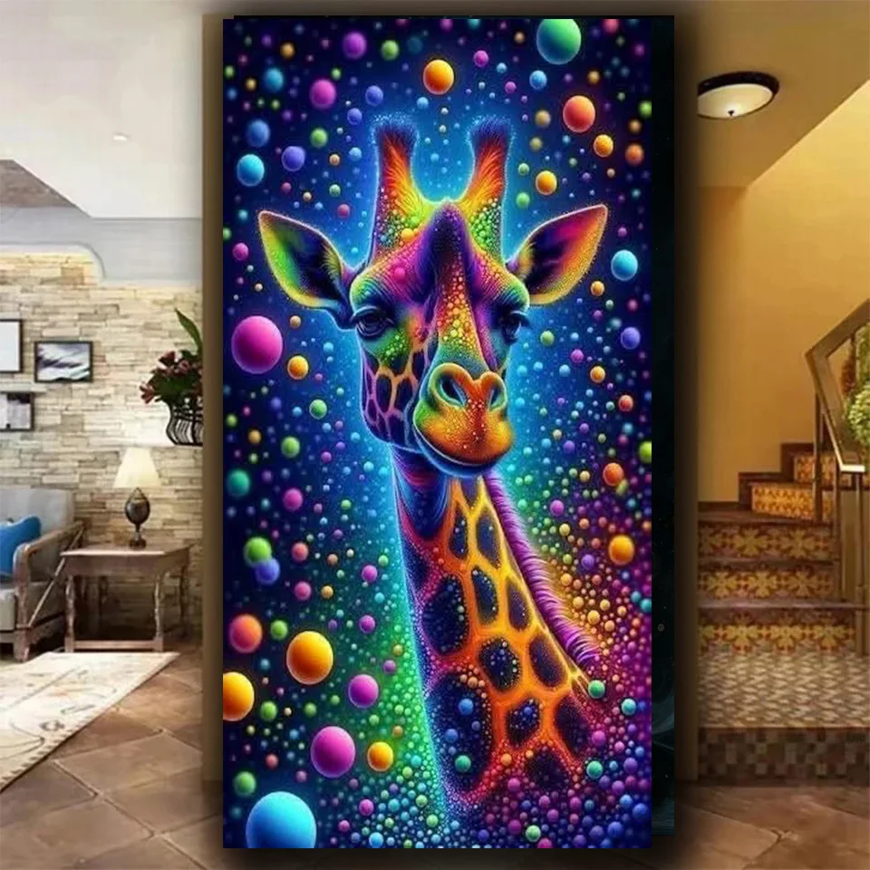 

Удивительное звездное небо, жираф, алмазная живопись, полная алмазная вышивка своими руками, мозаичный домашний декор, вышивка крестиком, подарок на Хэллоуин