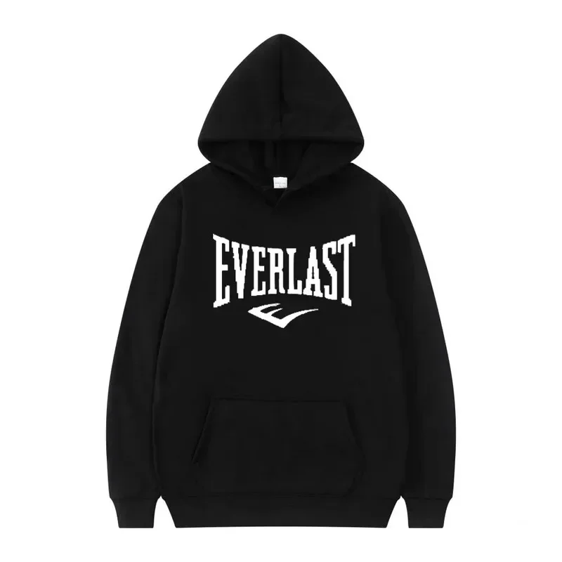 EVERLAST الرجال جديد الربيع والخريف الترفيه مريحة الرجال مقنعين قميص رياضي، بطيئة تشغيل الشارع الترفيه البلوز