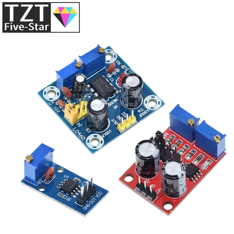 NE555 Pulse Frequency Duty Cycle Adjustable Module Square Wave 5V-12V Signal Generator For Arduino Smart Car