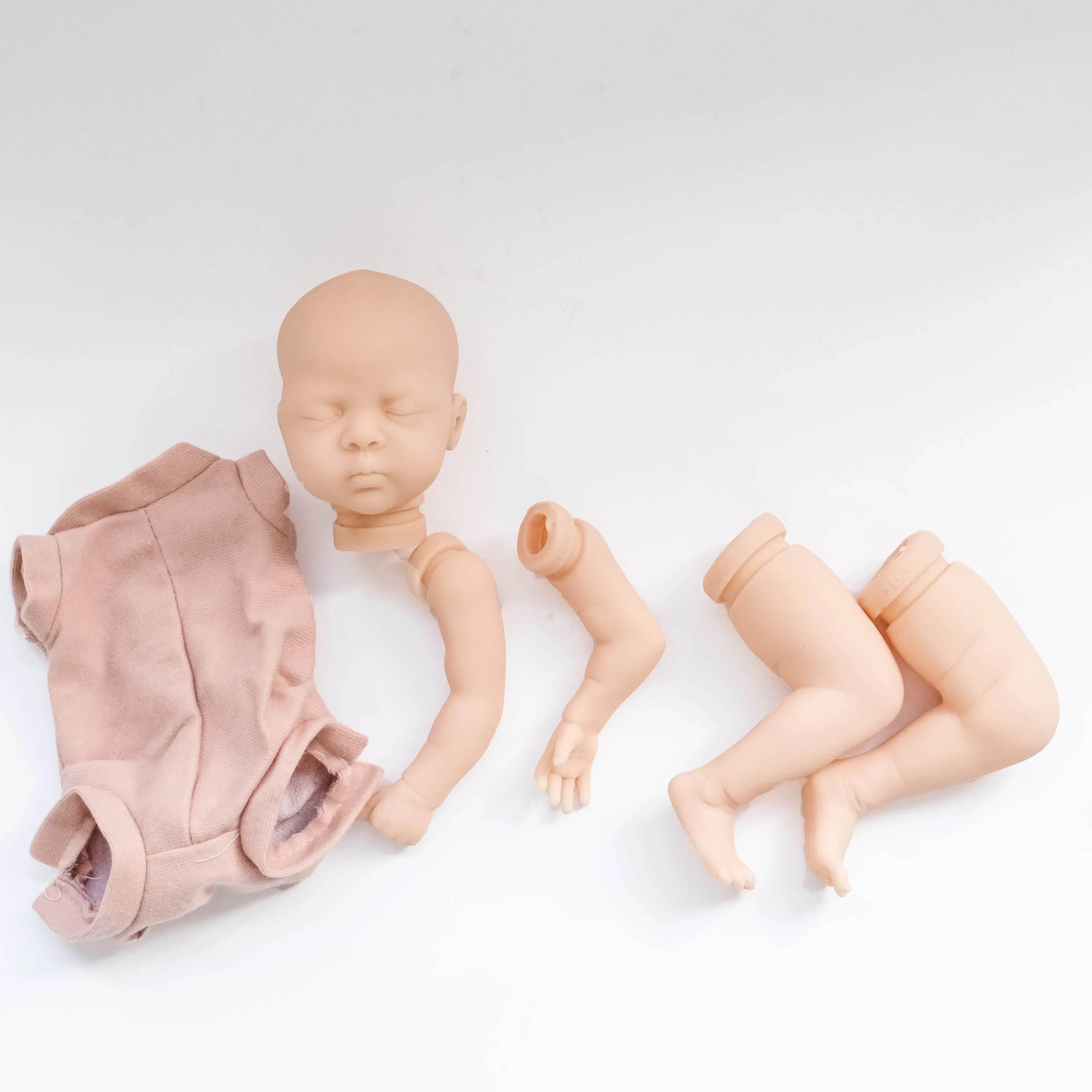 NPK 12'' Unfinished Doll Parts DIY Mini Reborn Doll Kit Luna Sweet Handy Doll Fresh Color