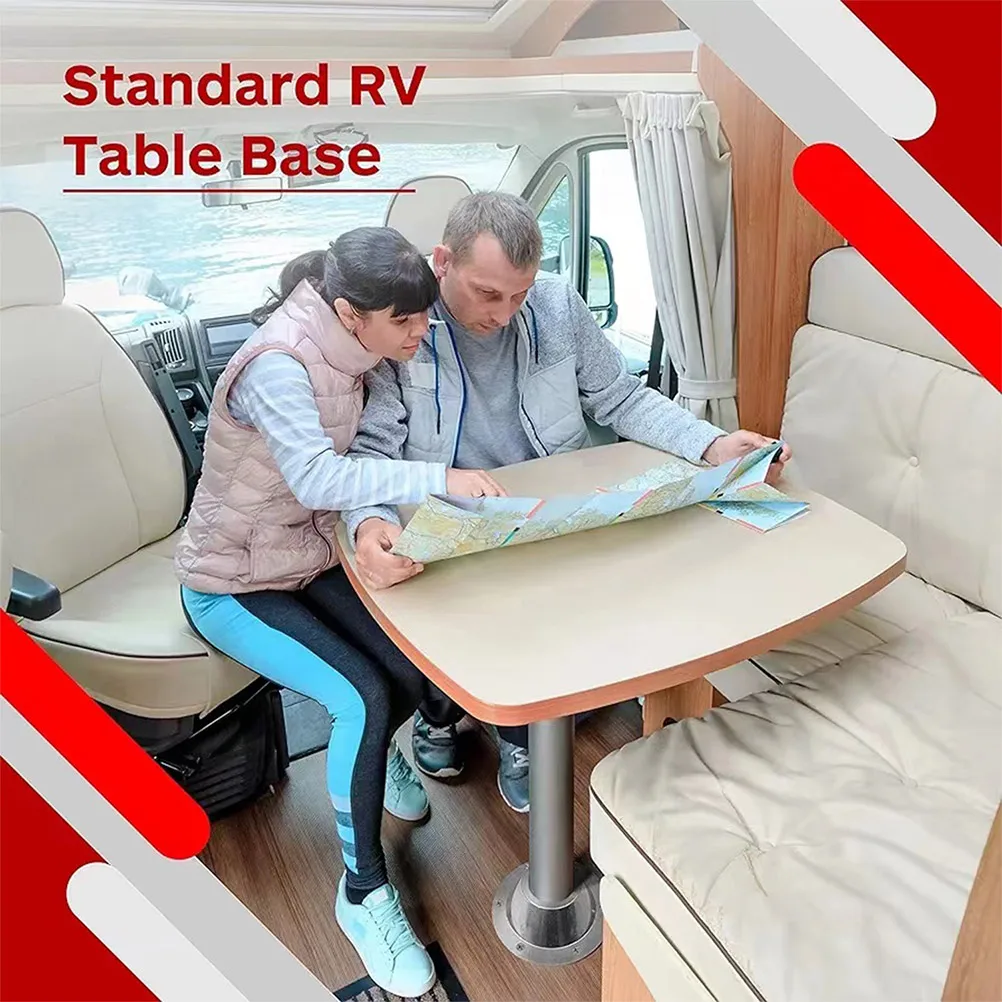 

2 set Aluminum Table Base Rv Flush Mount Camper Pedestal Rv Table Mount Furniture Stable Non Slip Anti Rust Modern