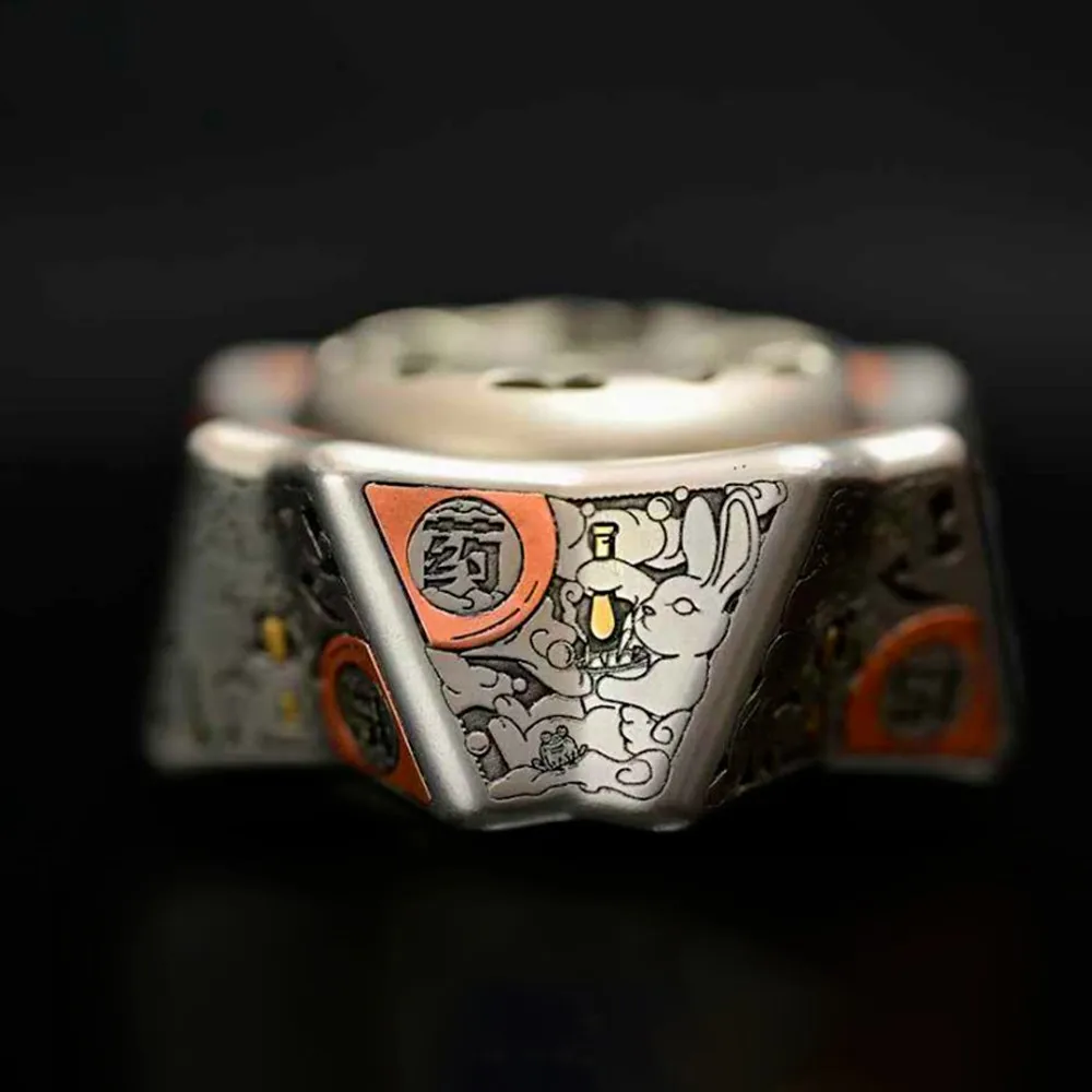 Youbing EDC Mid Autumn Festival Limited Edition Sakura Fidget Metal Spinner Titanium Fidget Toys For Adults Anti-stress Gyro