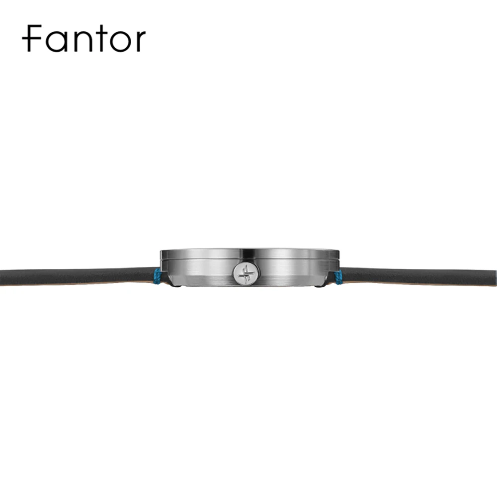 Imagem -04 - Fantor-relógios de Pulso de Couro Masculino Quartzo Impermeável 42 mm Luxo Design de Moda Negócios Marca Top