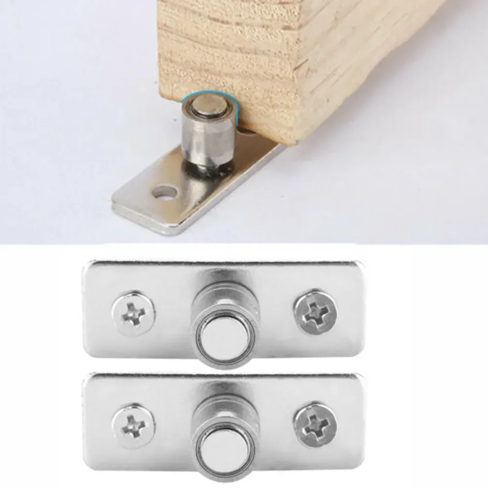 

2PC Stainless Steel Barn Door Flat Stay Roller Floor Guide Bottom Floor For Wooden Sliding Doors Hardware