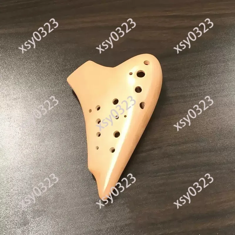 Picture 3: Double Tube Clay Ocarina Alto AC Tone Purple Sand Wind Instrument for Adult Beginner Performance