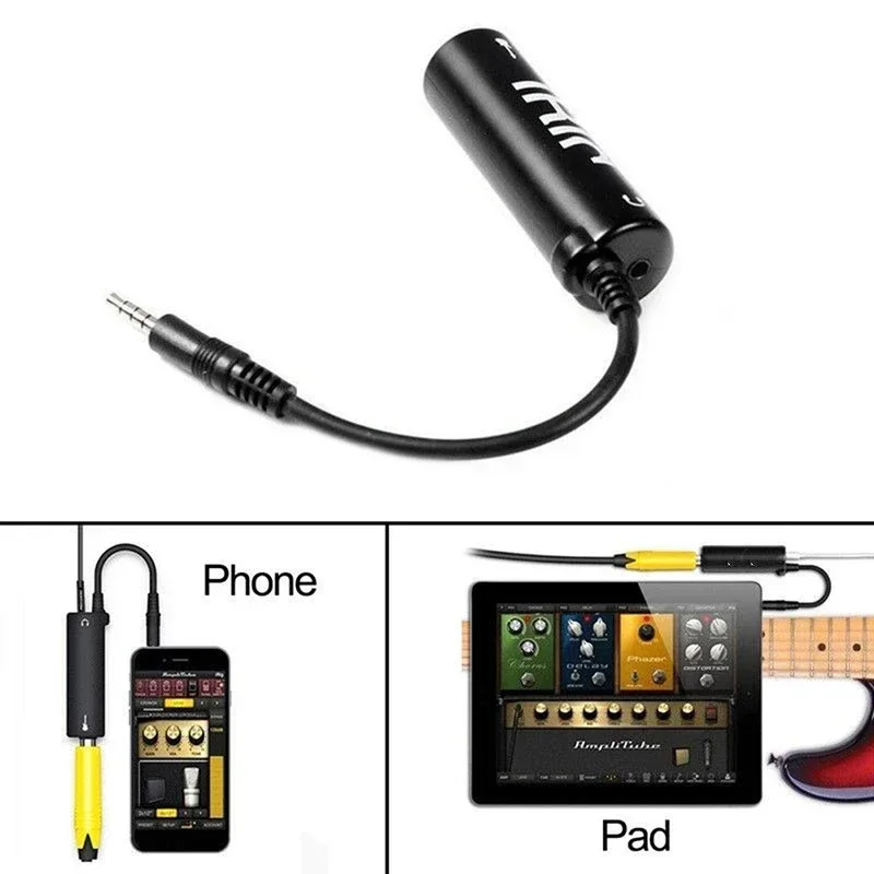 Interfaz de guitarra i-rig, convertidor de repuesto para guitarra para teléfono, interfaz de audio, convertidor de línea irig