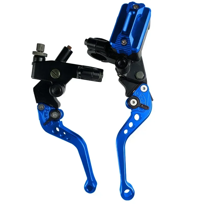 SDTW CNC One Pair 7/8" 22mm Universal Motorcycle Brake Master Cylinder Lever Cable Clutch Reservoir For Scooter Sport Dirt Bike image 4