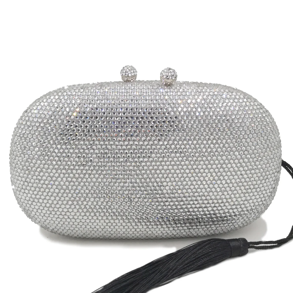 

Luxury High-end Fringed Hot Diamond Dinner Bag Fashion Dinner Plastic Box Full Diamond Bag Sac Luxe Femme Purses Luxury Designer