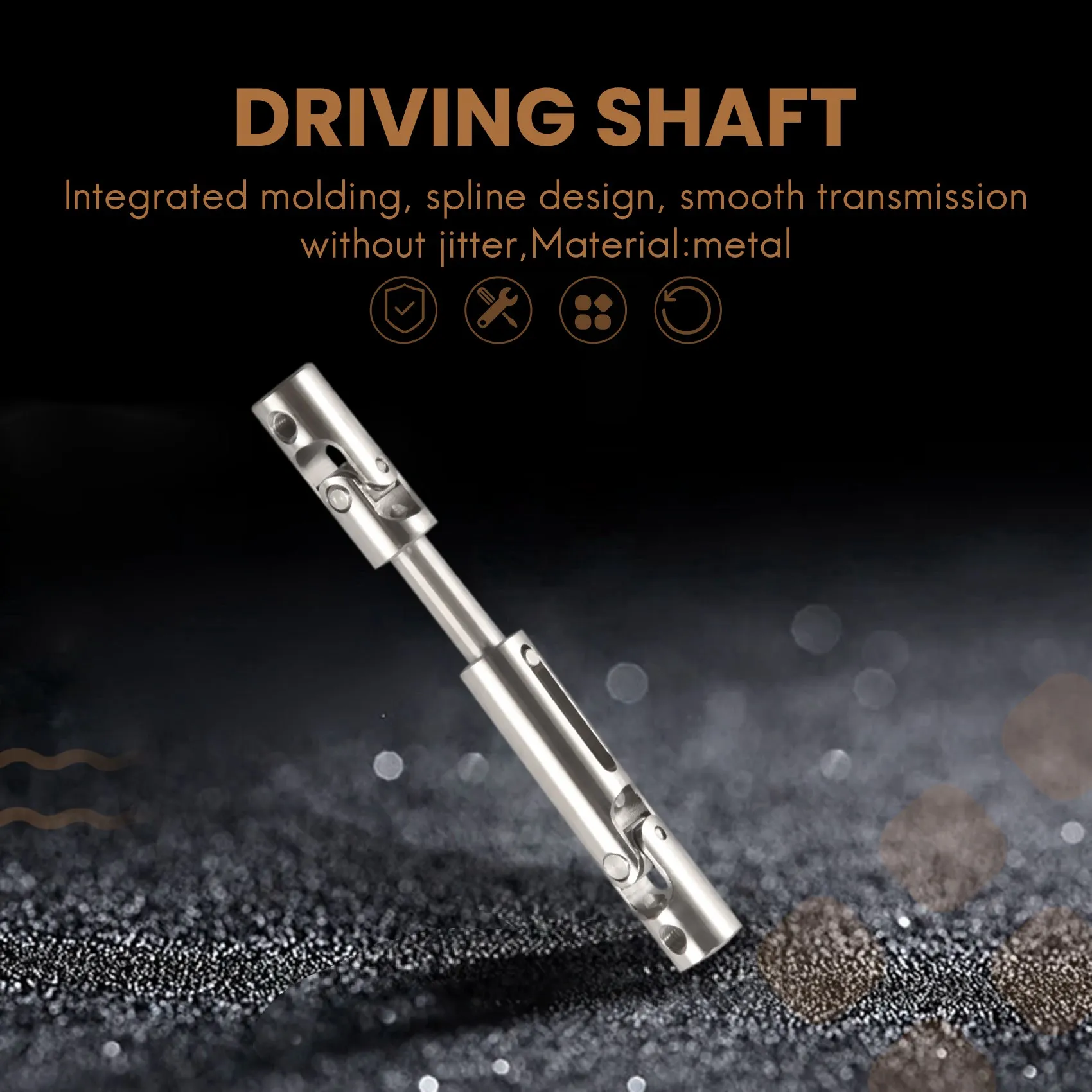 عمود قيادة معدني لشاحنة تحكم عن بعد ، سيارة مجنزرة ، عمود سفلي ، جزء ترقية لشاحنة تحكم عن بعد ، إكسسوارات