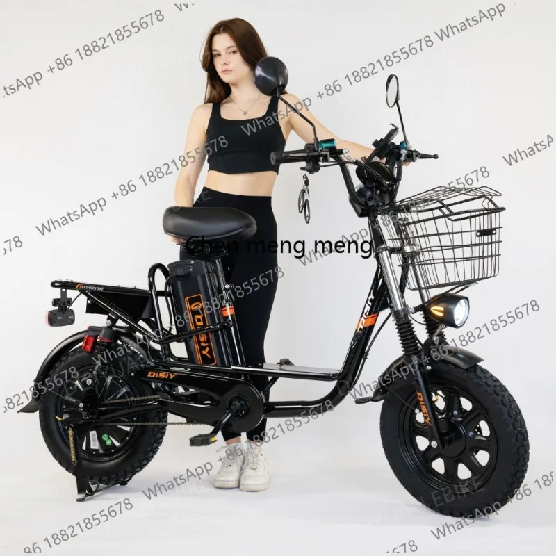 hot selling   Dual Removable Battery Electric Bicycle for Adults 60v 20ah 16inch  500W Electric City Bike Electr