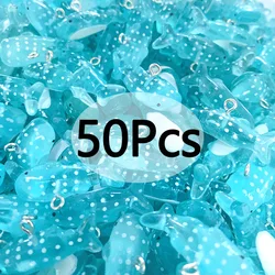 50pcs Kawaii Mini Small Shark Resin Charms Bulk Wholesale Ocean Animal Pendants Diy For Earring Bracelet Necklace Jewelry Make