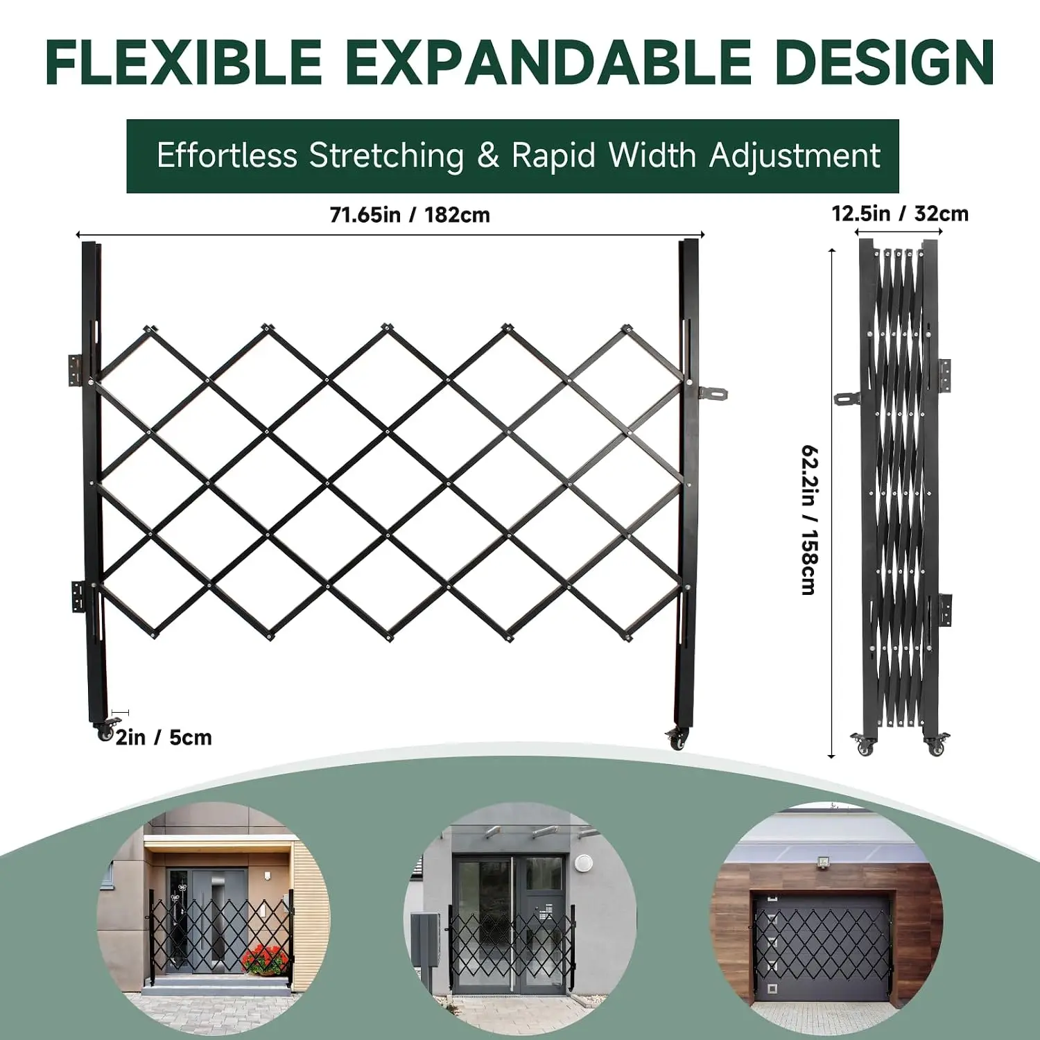 Single Folding Security Gate 72