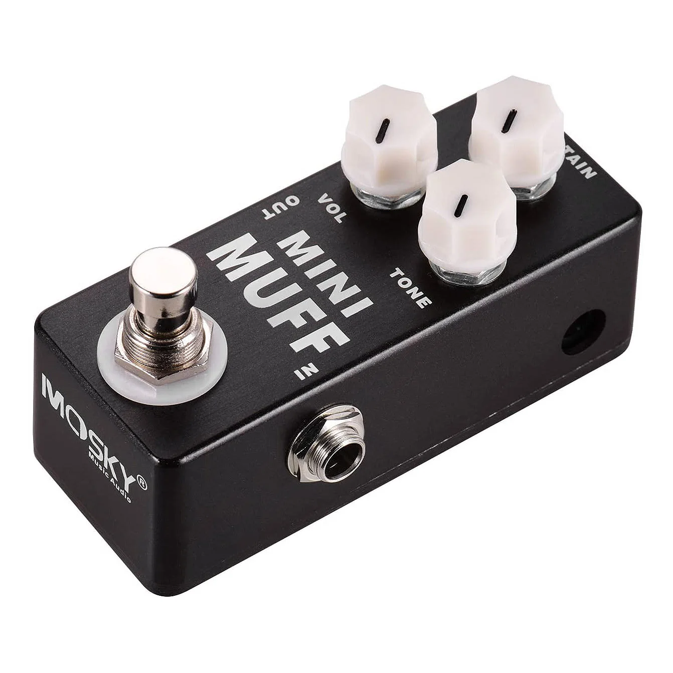 MOSKY Pedal efek gitar elektrik, Pedal efek gitar elektrik, distorsi Fuzz Mini, Pedal gitar Mini