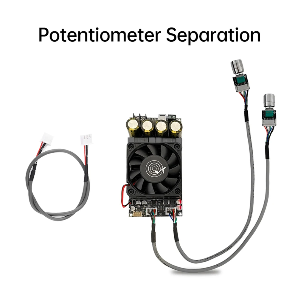 ZK-6001 TPA3225 Active Subwoofer Pure Post Amplifier Board Low-Pass Filter Mono 600W Frequency Volume Adjustment DC18-50V