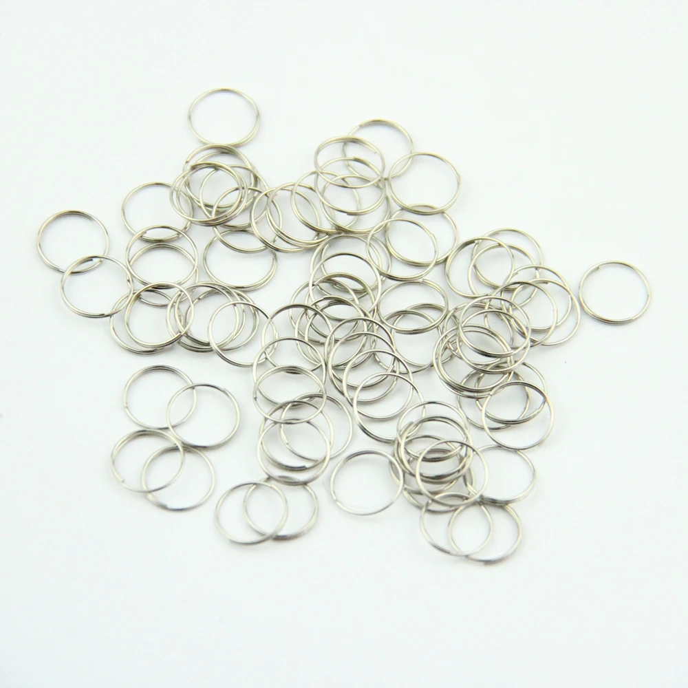 8/10/11/12/15mm Chrome Color Connectors Metal Rings for Crystal Glass Chandelier Balls Pendant Prism Beads Connect Decoration