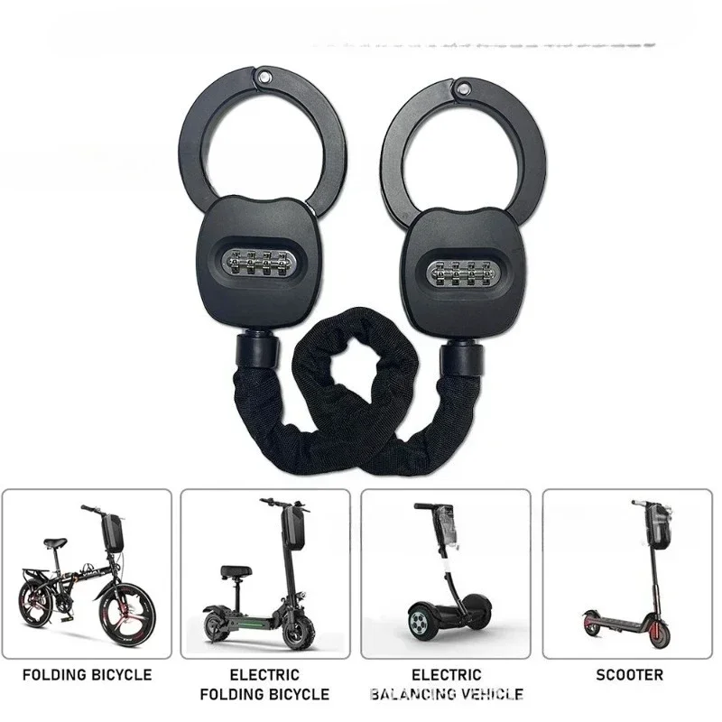 Heavy duty anti-theft and anti-cutting, scooter password handcuff lock, suitable for bicycles, motorcycles, electric vehicles